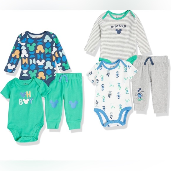 Disney Baby Mickey Mouse 6 Piece Matching Set - Picture 1 of 10